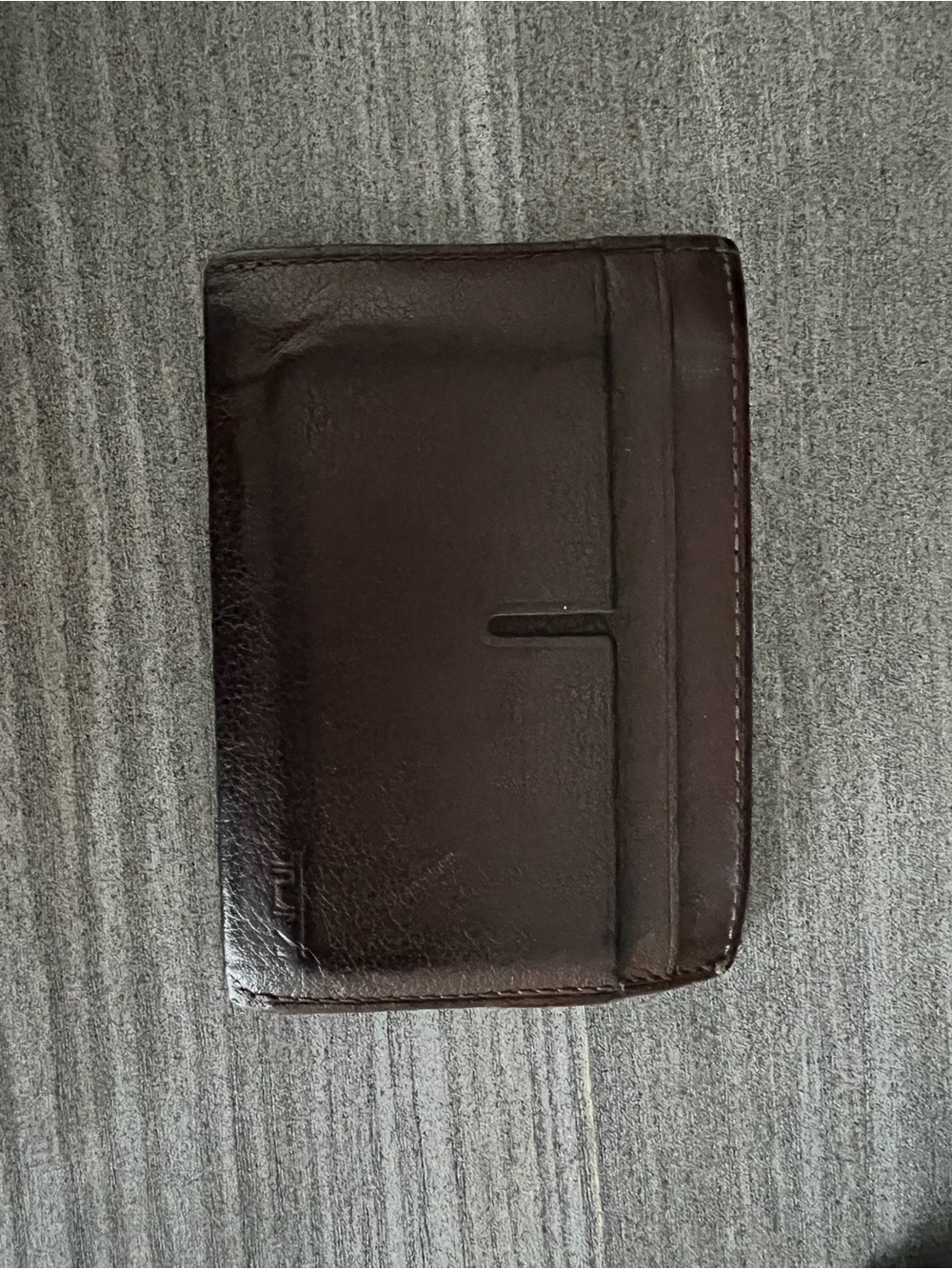 Men's TUMI Dark Brown Leather Bifold Wallet